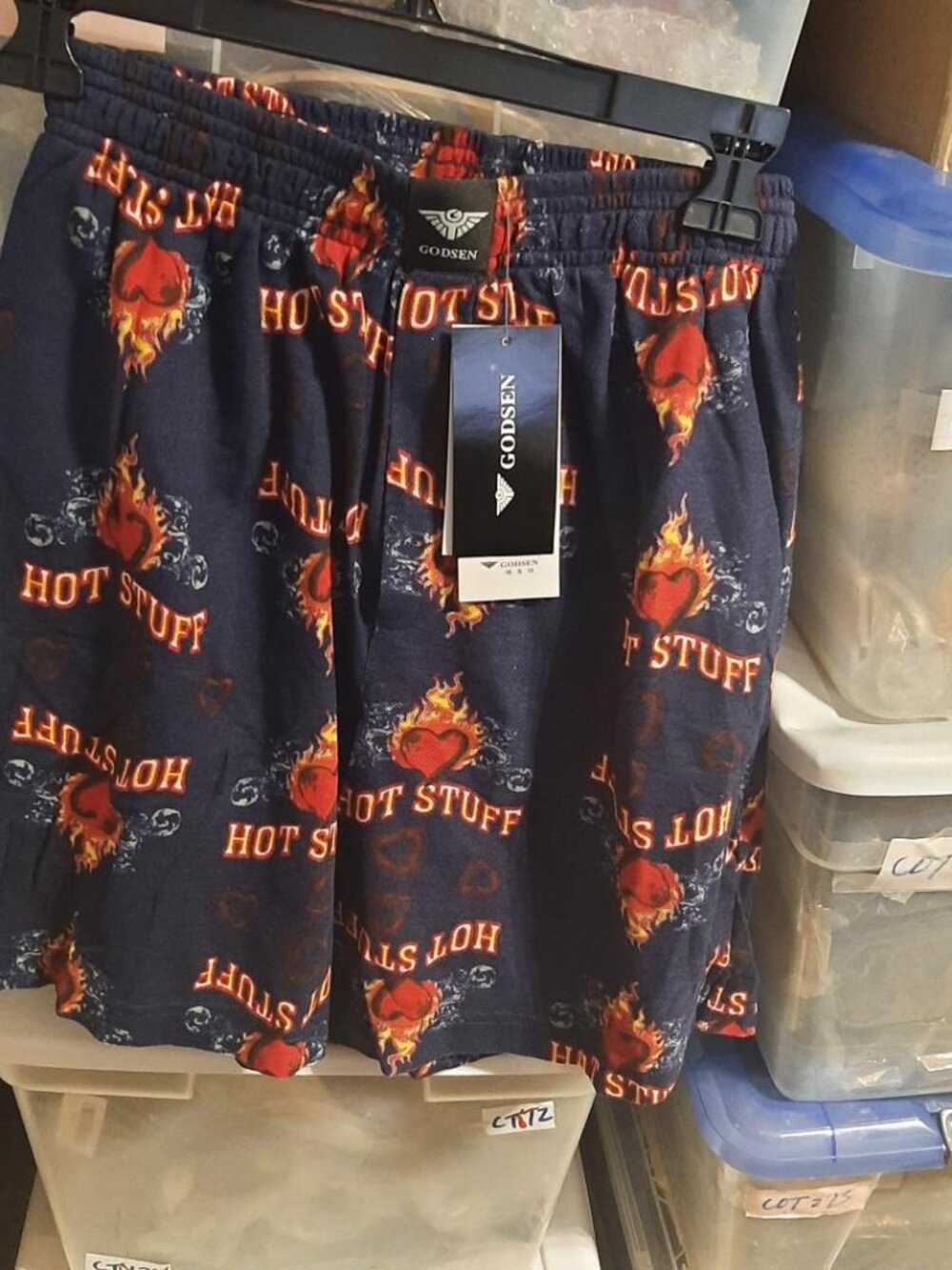 NEW TAG ! Godsen Hot Stuff Men Pajama Shorts MultiColor Size M